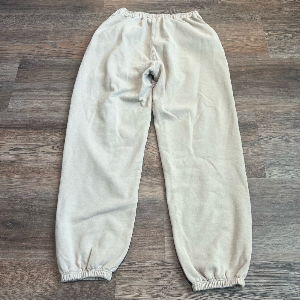 Abercrombie & Fitch Cream Sweatpants Size Small Joggers Hampton Sport Club - Picture 5 of 10
